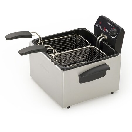 National Presto Stainless Steel Deep Fryer 5 qt 5466